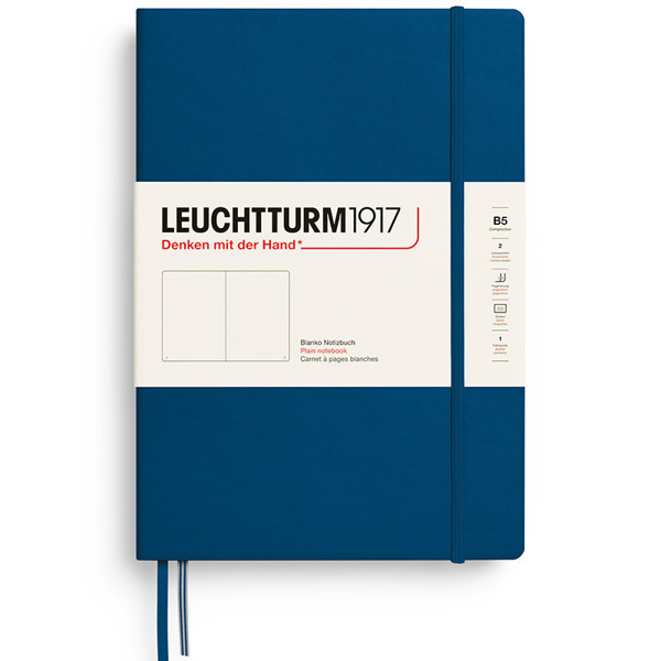 LEUCHTTURM1917 Composition B5 notitieboek Indigo blanco