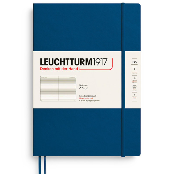 LEUCHTTURM1917 Composition B5 Softcover notitieboek Indigo gelijnd
