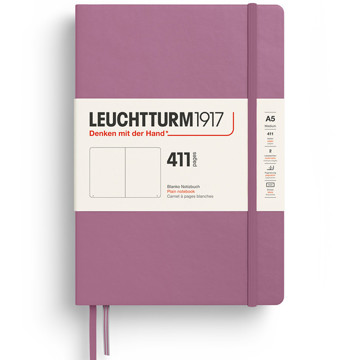 LEUCHTTURM1917 Medium A5 notitieboek 411pages Dusty Rose blanco
