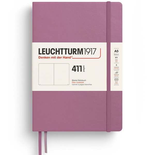 LEUCHTTURM1917 Medium A5 notitieboek 411pages Dusty Rose blanco