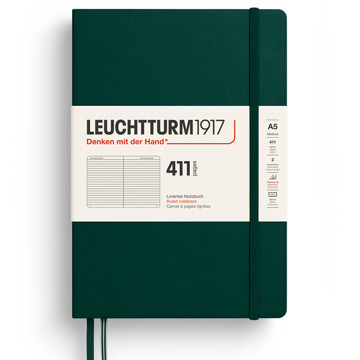 LEUCHTTURM1917 Medium A5 notitieboek 411pages Forest Green gelijnd