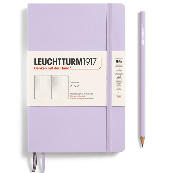 LEUCHTTURM1917 Paperback B6+ Softcover notitieboek Lilac dotted