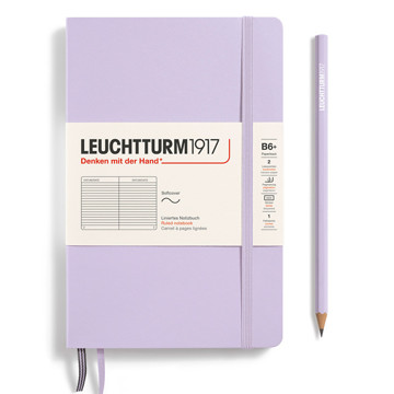 LEUCHTTURM1917 Paperback B6+ Softcover notitieboek Lilac gelijnd