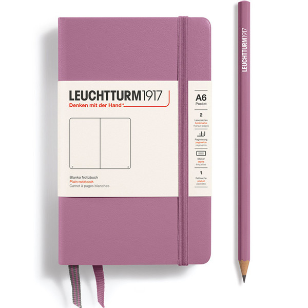 LEUCHTTURM1917 Pocket A6 notitieboek Dusty Rose blanco