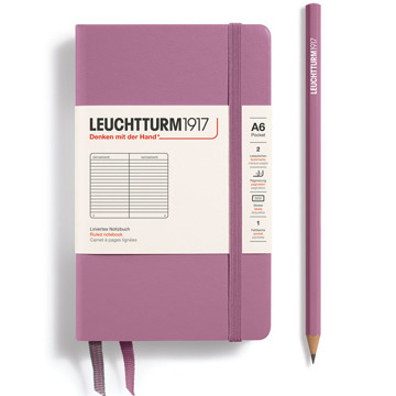 LEUCHTTURM1917 Pocket A6 notitieboek Dusty Rose gelijnd