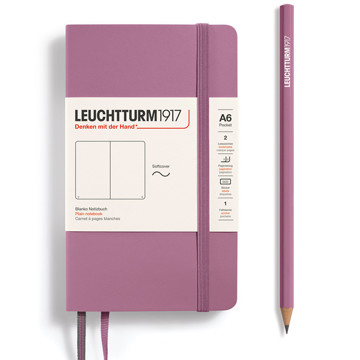 LEUCHTTURM1917 Pocket A6 Softcover notitieboek Dusty Rose blanco