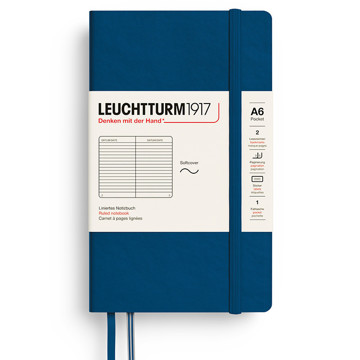 LEUCHTTURM1917 Pocket A6 Softcover notitieboek Indigo gelijnd