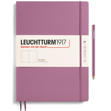 LEUCHTTURM1917 Master Slim A4+ notitieboek Dusty Rose blanco