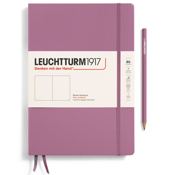 LEUCHTTURM1917 Composition B5 notitieboek Dusty Rose blanco