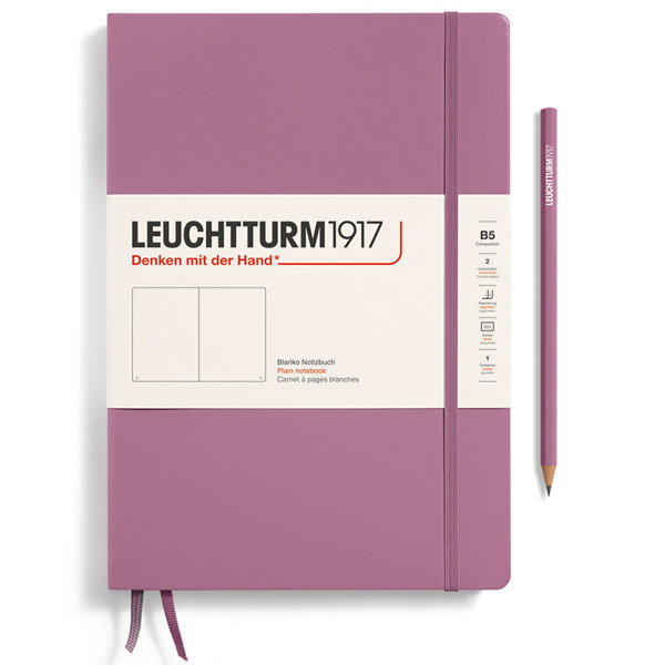 LEUCHTTURM1917 Composition B5 notitieboek Dusty Rose blanco