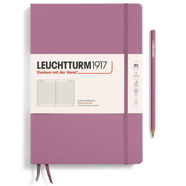 LEUCHTTURM1917 Composition B5 notitieboek Dusty Rose gelijnd