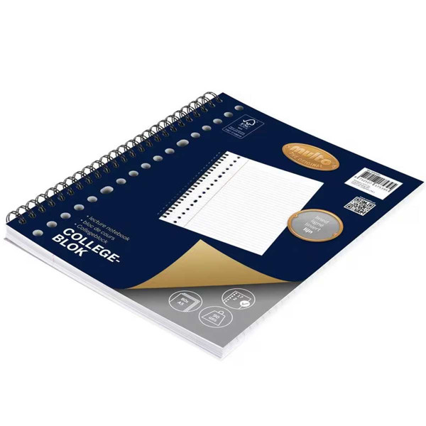 interieur 17-gaats collegeblok Multo gelijnd 80vel 90gr spiraal 