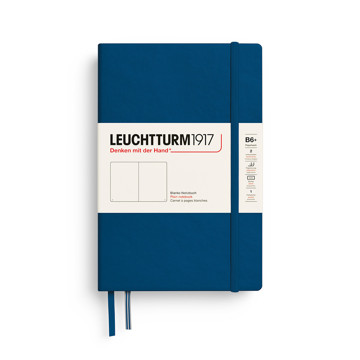 LEUCHTTURM1917 Paperback B6+ notitieboek Indigo blanco