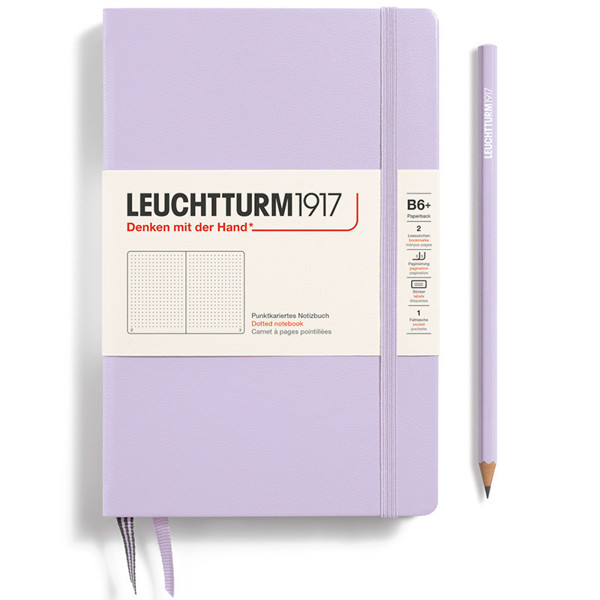 LEUCHTTURM1917 Paperback B6+ notitieboek Lilac dotted