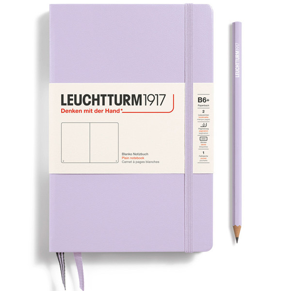 LEUCHTTURM1917 Paperback B6+ notitieboek Lilac blanco