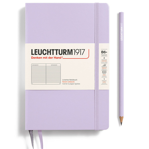 LEUCHTTURM1917 Paperback B6+ notitieboek Lilac gelijnd