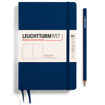 LEUCHTTURM1917 Paperback B6+ notitieboek Navy blanco