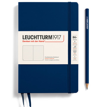 LEUCHTTURM1917 Paperback B6+ notitieboek Navy dotted