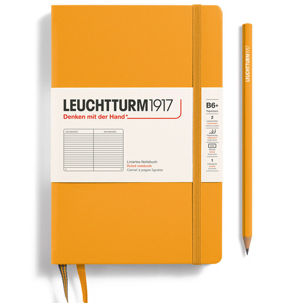 LEUCHTTURM1917 Paperback B6+ notitieboek Rising Sun gelijnd