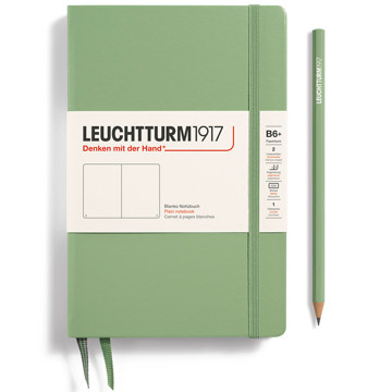 LEUCHTTURM1917 Paperback B6+ notitieboek Sage blanco
