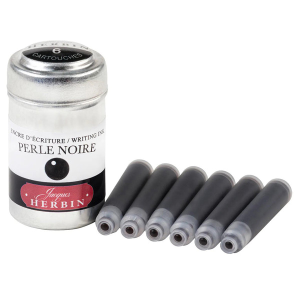J.Herbin inktpatronen Perle Noir