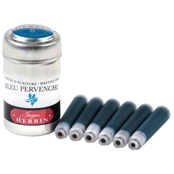 J.Herbin inktpatronen Bleu Pervenche
