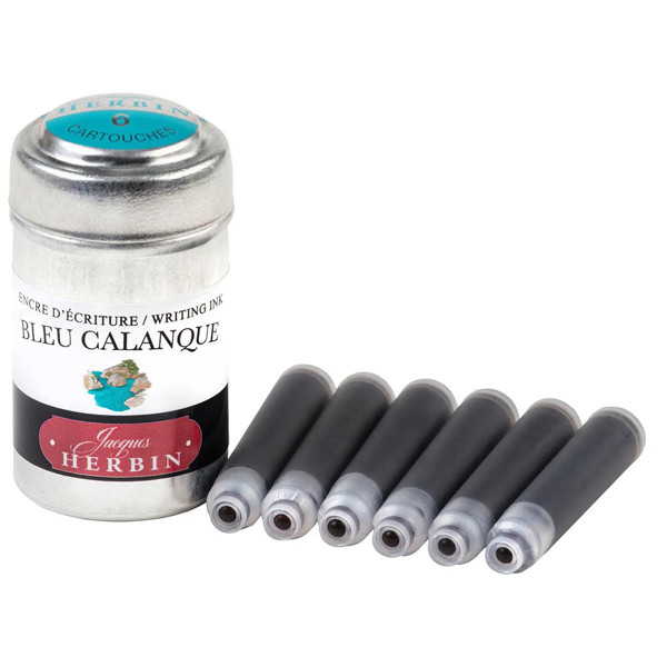 J.Herbin inktpatronen Bleu Calanque