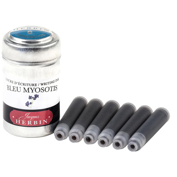 J.Herbin inktpatronen Bleu Myosotis