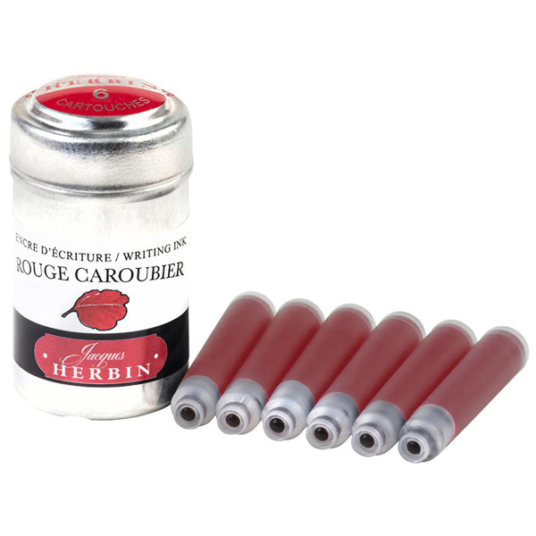 J.Herbin inktpatronen Rouge Caroubier