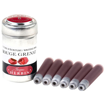 J.Herbin inktpatronen Rouge Grenat
