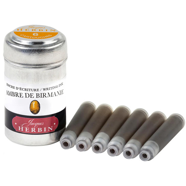 J.Herbin inktpatronen Ambre de Birmanie