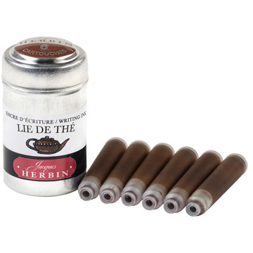 J.Herbin inktpatronen Lie de Thé