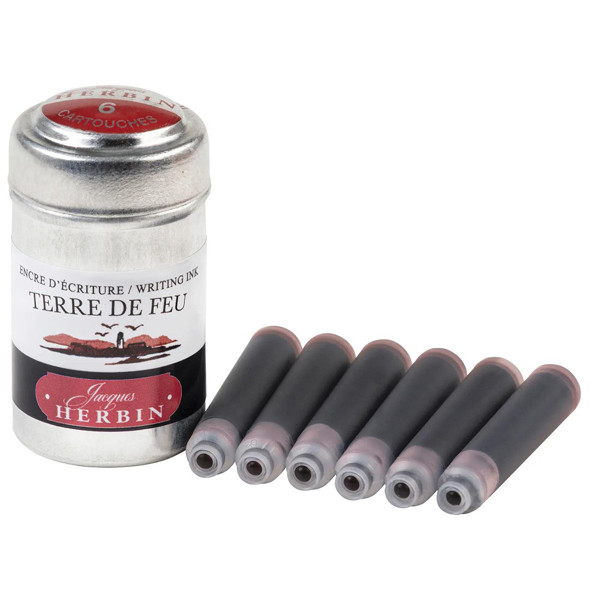 J.Herbin inktpatronen Terre de Feu