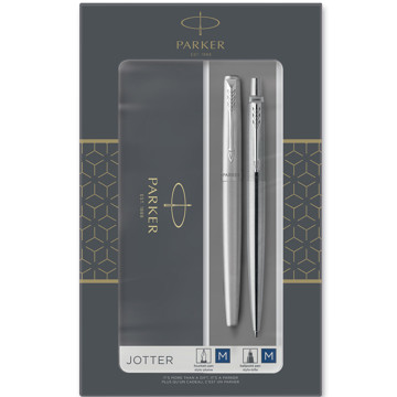 Parker Jotter Stainless Steel CT set balpen en vulpen