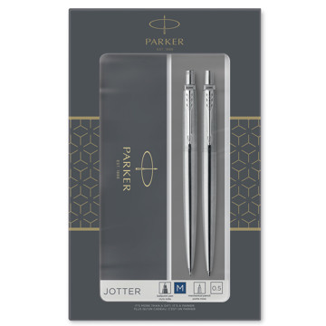 Parker Jotter Stainless Steel CT set balpen en vulpotlood 0.5mm
