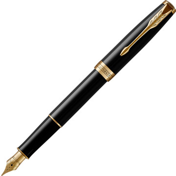 Parker Sonnet Black Lacquer GT vulpen