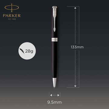 Parker Sonnet Matte Black PT balpen