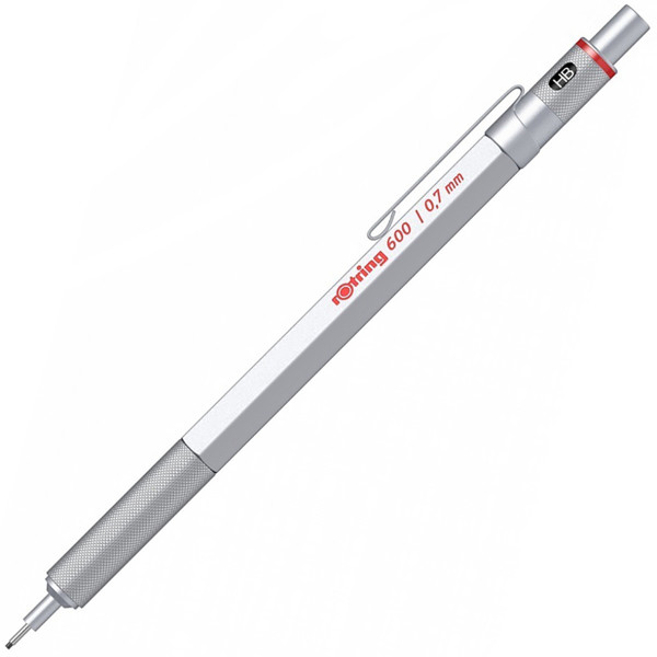 Rotring 600 0.7mm Silver vulpotlood