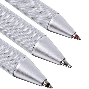 Rotring 600 Multi Pen - Silver - vulpotlood 0.5mm balpen rood, zwart