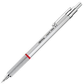 Rotring Rapid Pro 0.5mm Silver vulpotlood