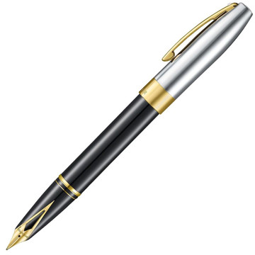 Sheaffer Legacy Heritage Glossy Black - Chrome Cap GT vulpen