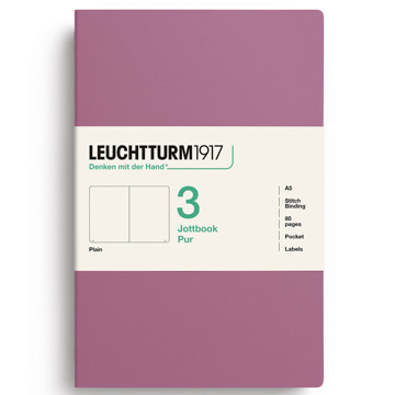 LEUCHTTURM1917 Jottbook Pur Medium A5 Flexcover blanco Dusty Rose