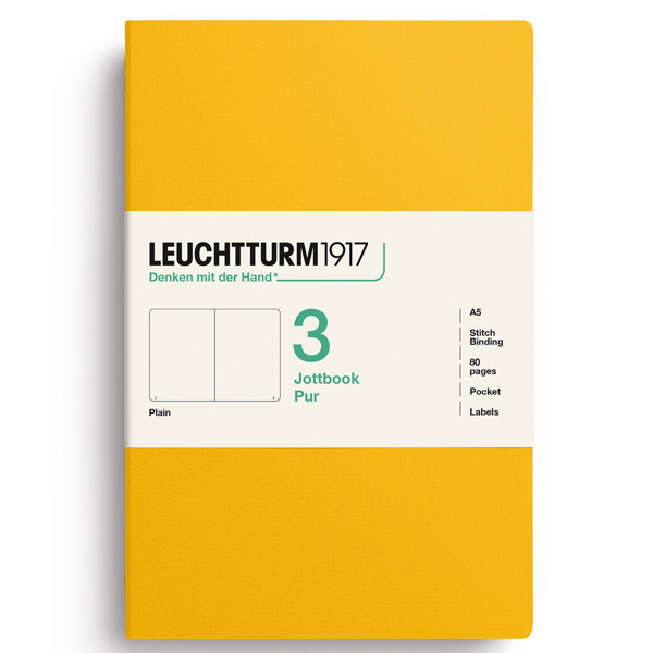 LEUCHTTURM1917 Jottbook Pur Medium A5 Flexcover blanco Sunflower