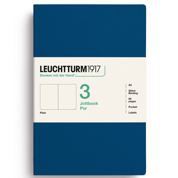 LEUCHTTURM1917 Jottbook Pur Medium A5 Flexcover blanco Indigo