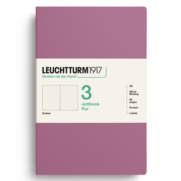 LEUCHTTURM1917 Jottbook Pur Medium A5 Flexcover dotted Dusty Rose