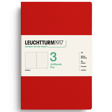 LEUCHTTURM1917 Jottbook Pur Medium A5 Flexcover dotted Cherry