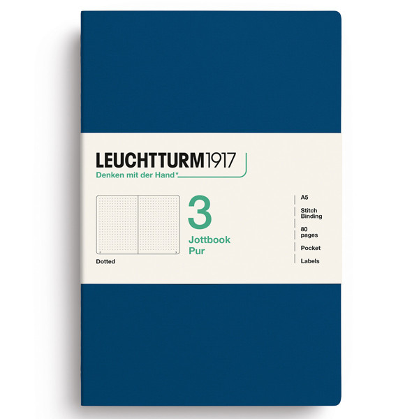 LEUCHTTURM1917 Jottbook Pur Medium A5 Flexcover dotted Indigo