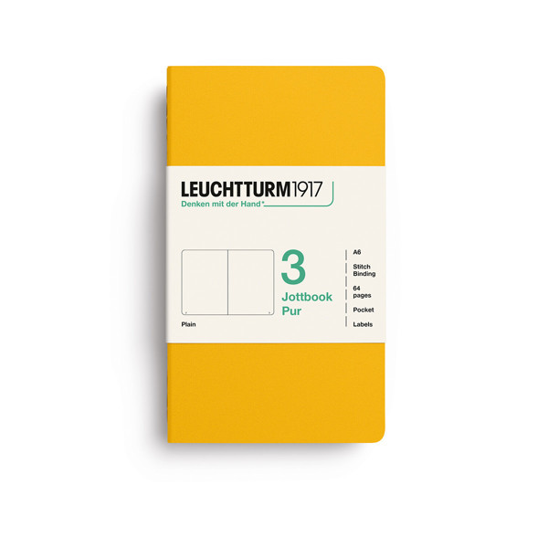LEUCHTTURM1917 Jottbook Pur Pocket A6 Flexcover blanco Sunflower