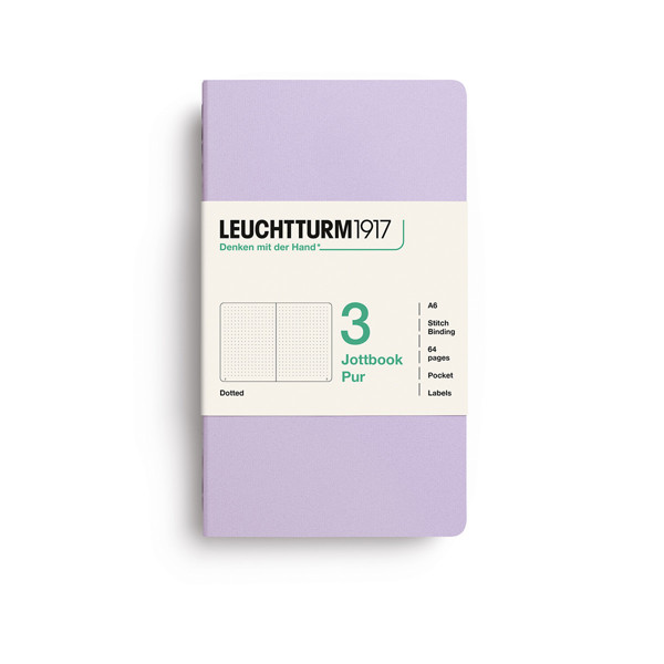 LEUCHTTURM1917 Jottbook Pur Pocket A6 Flexcover dotted Lilac