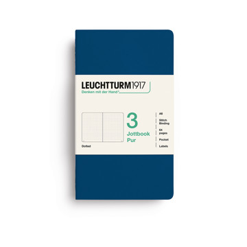 LEUCHTTURM1917 Jottbook Pur Pocket A6 Flexcover dotted Indigo